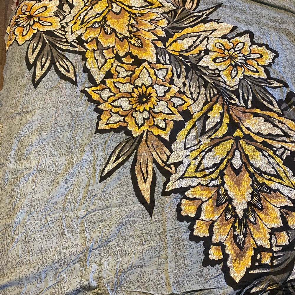 Anthropologie fabric shower curtain